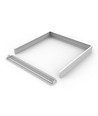 Opbouwframe voor 60x60 LED-paneel - 62mm hoog, snelle schroefloze montageset, witte rand