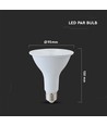 E27 11W LED PAR30 lamp - 4000K, Samsung LED chip
