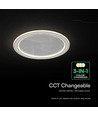 50W LED plafondlamp - CCT, dimbaar, grijs, incl. afstandsbediening
