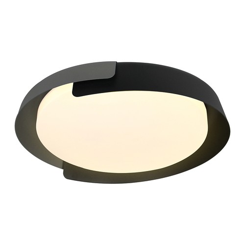48W LED plafondlamp met afstandsbediening - 3-in-1 CCT, dimbaar, Ø50cm, zwart/grijs design