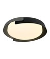 48W LED plafondlamp met afstandsbediening - 3-in-1 CCT, dimbaar, Ø50cm, zwart/grijs design