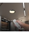 48W LED plafondlamp met afstandsbediening - 3-in-1 CCT, dimbaar, Ø50cm, zwart/grijs design