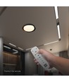 48W LED plafondlamp met afstandsbediening - Ø50cm, dimbaar, 3-in-1 CCT, zwart en houtlook