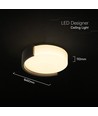 48W LED decoratieve plafondlamp - Ø45cm, 3-in-1 CCT, dimbaar, zwart, incl. afstandsbediening