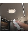 V-Tac 30W/60W/30W LED plafondlamp met afstandsbediening - 3-in-1 CCT, dimbaar, bruine rand, incl. lichtbron