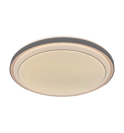 V-Tac 30W/60W/30W Designer plafondlamp - CCT, dimbaar, bruine rand, incl. afstandsbediening