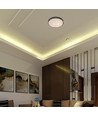 V-Tac 30W/60W/30W LED plafondlamp met houtlook - 3-in-1 CCT, afstandsbediening