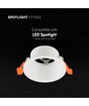 GU10 inbouwspot - Rond, wit, Deep Anti Glare, zonder lichtbron