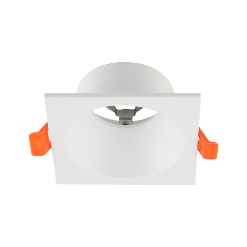 V-Tac GU10 inbouwspot - Vierkant, wit, Deep Anti Glare, zonder lichtbron