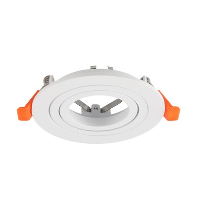 GU10 inbouwspot - Rond, wit, aluminium, zonder lichtbron