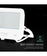 V-Tac 50W LED breedstraler - 135lm/W, IP65, witte behuizing, 6500K, Cree chip, 6 jaar garantie