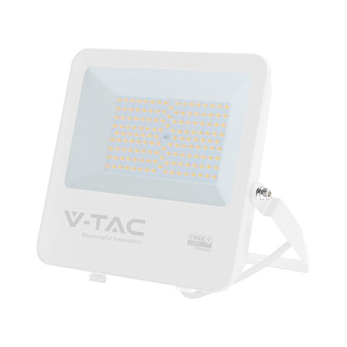 100W LED breedstraler - 135lm/W, IP65, witte behuizing, 6 jaar garantie, CREE chip