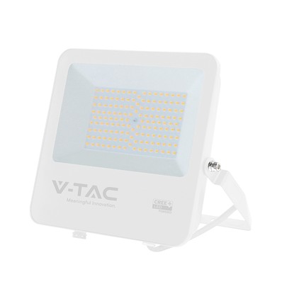 100W LED breedstraler - 135lm/W, IP65, witte behuizing, 6 jaar garantie, CREE chip