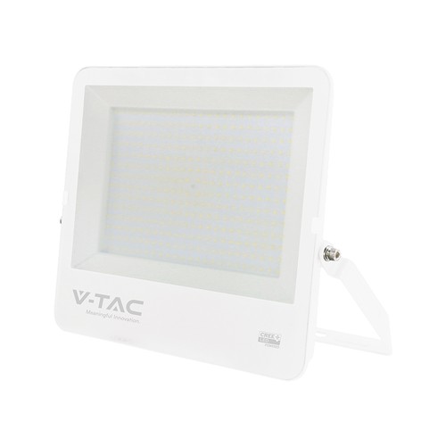 300W V-Tac LED breedstraler - 135lm/W, IP65, CREE Chip, witte behuizing, 6 jaar garantie