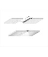 Troldtekt LED-railset 4x120 cm - Verzonken, Akustilight incl. kabels en driver