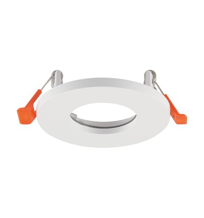 GU10 inbouwspot - Rond, wit, aluminium, IP44, zonder lichtbron