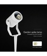 GU10 tuinspot met prikpen - Wit, aluminium, IP65, exclusief lichtbron