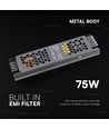 75W / 24V DC Slim voeding voor LED strips - 3.1A, IP20 binnen