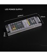 150W / 24V DC voeding voor LED strips - 6.25A, IP20, Slim design