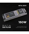 150W / 24V DC voeding voor LED strips - 6.25A, IP20, Slim design