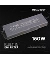 150W / 24V DC voeding voor LED strips - 6.25A, IP67 waterdicht