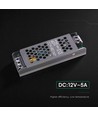 60W / 12V DC Slim voeding voor LED strips - 5A, IP20 binnen