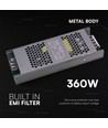 360W / 12V DC Slim voeding - 30A, IP20, voor LED-strips