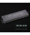100W / 12V DC voeding - 8.3A, IP67 waterdicht