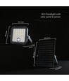 30W Solara CCT LED-breedstraler op zonne-energie - 6.4V, IP65, zwart, afstandsbediening, CCT-switch, incl. batterij