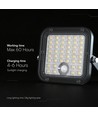 30W Solara CCT LED-breedstraler op zonne-energie - 6.4V, IP65, zwart, afstandsbediening, CCT-switch, incl. batterij