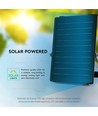 30W Solara CCT LED-breedstraler op zonne-energie - 6.4V, IP65, zwart, afstandsbediening, CCT-switch, incl. batterij