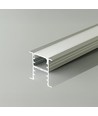 2m V-Tac aluminium inbouwprofiel - Zilver, incl. afdekking, 14,8 x 10 mm