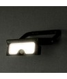 7W LED breedstraler op zonne-energie met PIR-sensor - 3.7V, zwart, 3-in-1 CCT