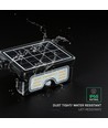 7W LED breedstraler op zonne-energie met PIR-sensor - 3.7V, zwart, 3-in-1 CCT