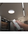 V-Tac 40W LED plafondlamp met afstandsbediening - 3-in-1 CCT, dimbaar, houtafwerking, Designer Domelight