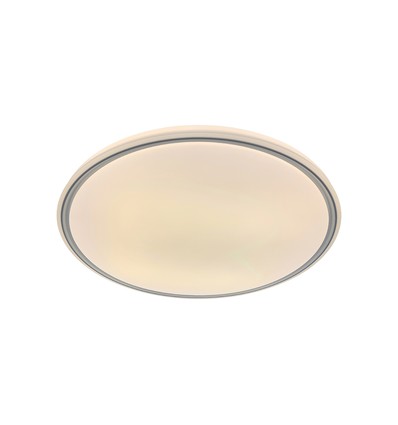 V-Tac LED plafondlamp 30W/60W/30W met afstandsbediening - 3-in-1 CCT, dimbaar, grijze ring, incl. lichtbron