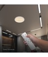 V-Tac LED plafondlamp 30W/60W/30W met afstandsbediening - 3-in-1 CCT, dimbaar, grijze ring, incl. lichtbron