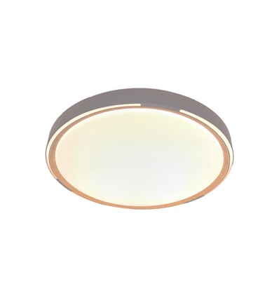V-Tac LED Plafondlamp met Afstandsbediening - 30W/60W, 3-in-1 CCT, Dimbaar, Houtlook Design