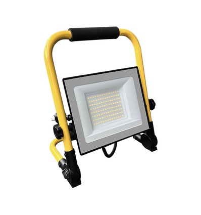 50W LED-bouwlamp op statief - 3m snoer, werklamp, zwarte behuizing, IP65, CREE chip, 6 jaar garantie