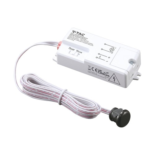 V-Tac infrarood bewegingssensor - Wit, 2-in-1, max 200W LED, IP20 binnen