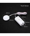 V-Tac infrarood touch sensor, wit - Max 600W LED, ingebouwde touch-functie, werkt door tafelblad