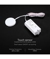 V-Tac infrarood touch sensor, wit - Max 600W LED, ingebouwde touch-functie, werkt door tafelblad
