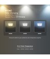 V-Tac 12W BACKLIT opbouwpaneel - Vierkant, 3-in-1 CCT, Cree chip, 6 jaar garantie
