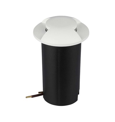 V-Tac 1W LED grondspot - IP67, witte behuizing, 6400K