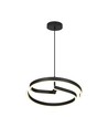 25W LED design hanglamp - Ø40cm, Sandy Black, 4000K, decoratieve plafondlamp