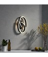 22W LED design wandlamp - 30x11cm, 4000K, zwart, incl. lichtbron