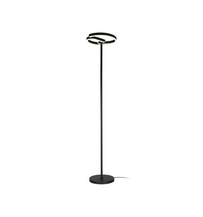 25W LED design vloerlamp - Ø30 x 142cm, mat zwart, 4000K