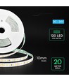 V-Tac 20m 8W/m Ultra Long LED-strip - 24V, IP20, 3000K