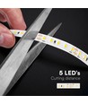 V-Tac 20m 8W/m Ultra Long LED-strip - 24V, IP20, 3000K