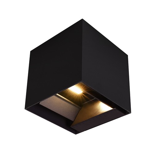 V-Tac 9W Solara wandlamp met sensor - Zonne-energie, PIR, IP65, 3-in-1 CCT, zwarte behuizing